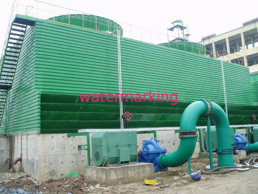 Torre industriale di raffreddamento ad acqua del quadrato di uso con alta efficienza