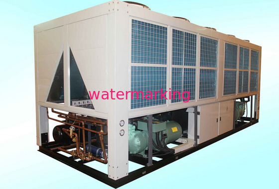 refrigeratore della vite raffreddato aria industriale 128KW, refrigeratori raffreddati ad aria del rotolo per gomma