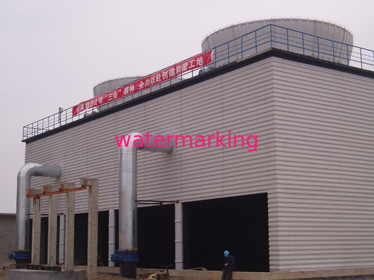 Torre di raffreddamento di forma quadrata industriale con 55kw il motore 1500 M3/H