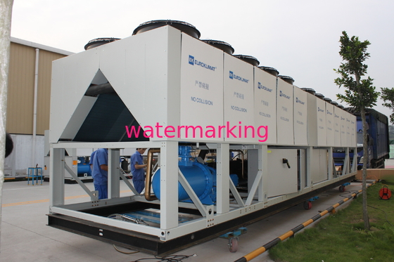 Pompa di calore commerciale doppia di fonte di aria della vite R134a 1367.3kw di Hermelic dei semi